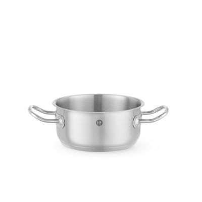 Nízká nádoba na dušení - bez víka, HENDI, Kitchen Line, 1,4L, ⌀160x(H)75mm | 837641